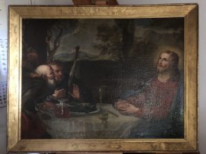 Le Christ et les pèlerins d'Emmaüs